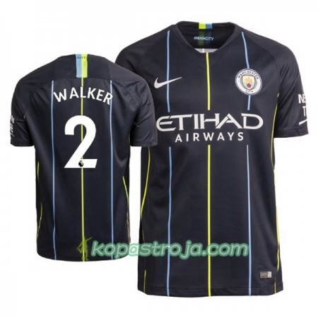 Billiga Fotbollströjor Manchester City Walker 2 Borta tröja 2018/19 Kortärmad